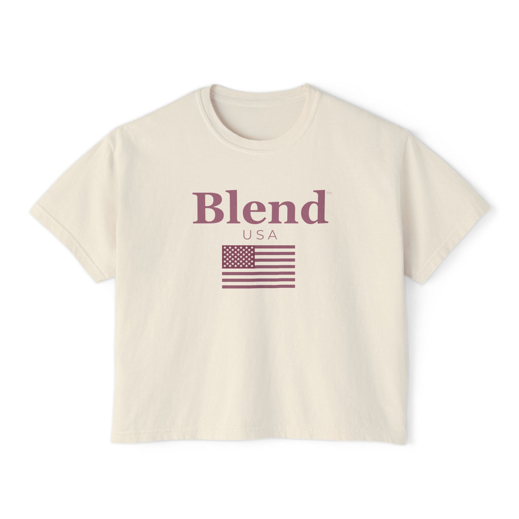 Blend USA | Women’s Boxy Tee | Casual Wear with Positive Vibes