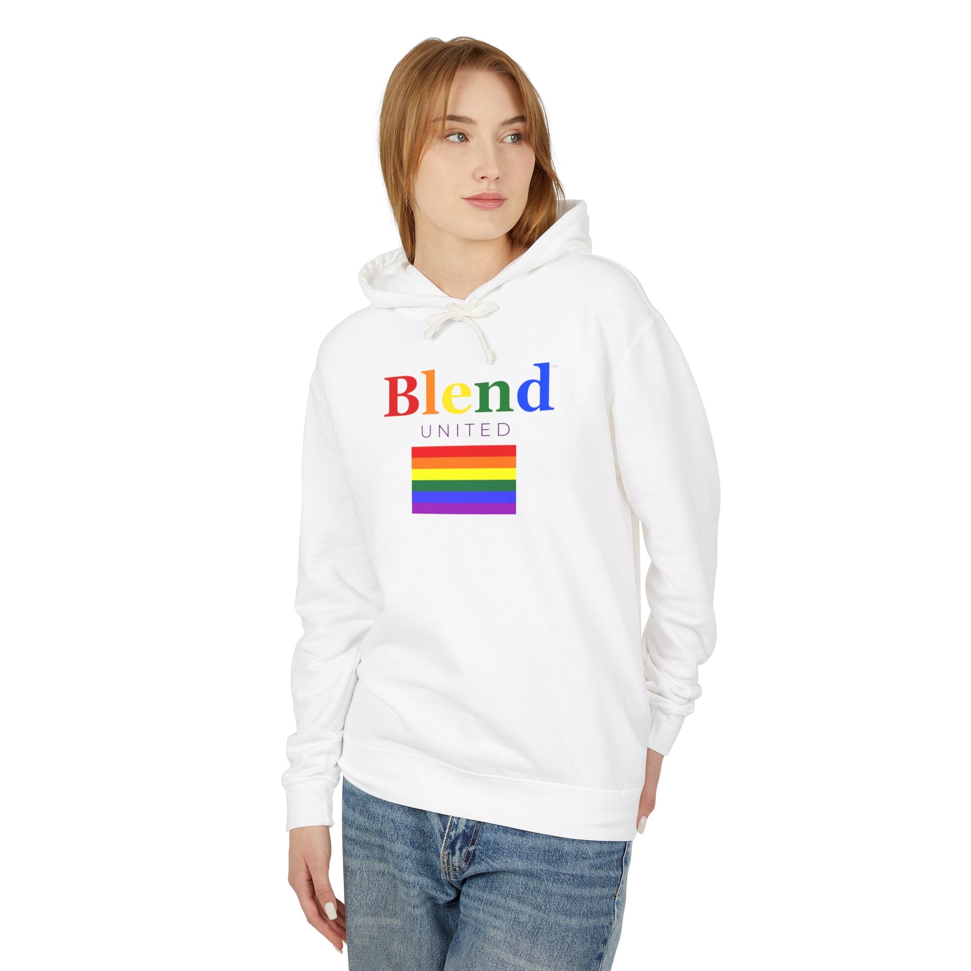 Blend United LGBTQ+ | Unisex Lightweight Hooded Sweatshirt